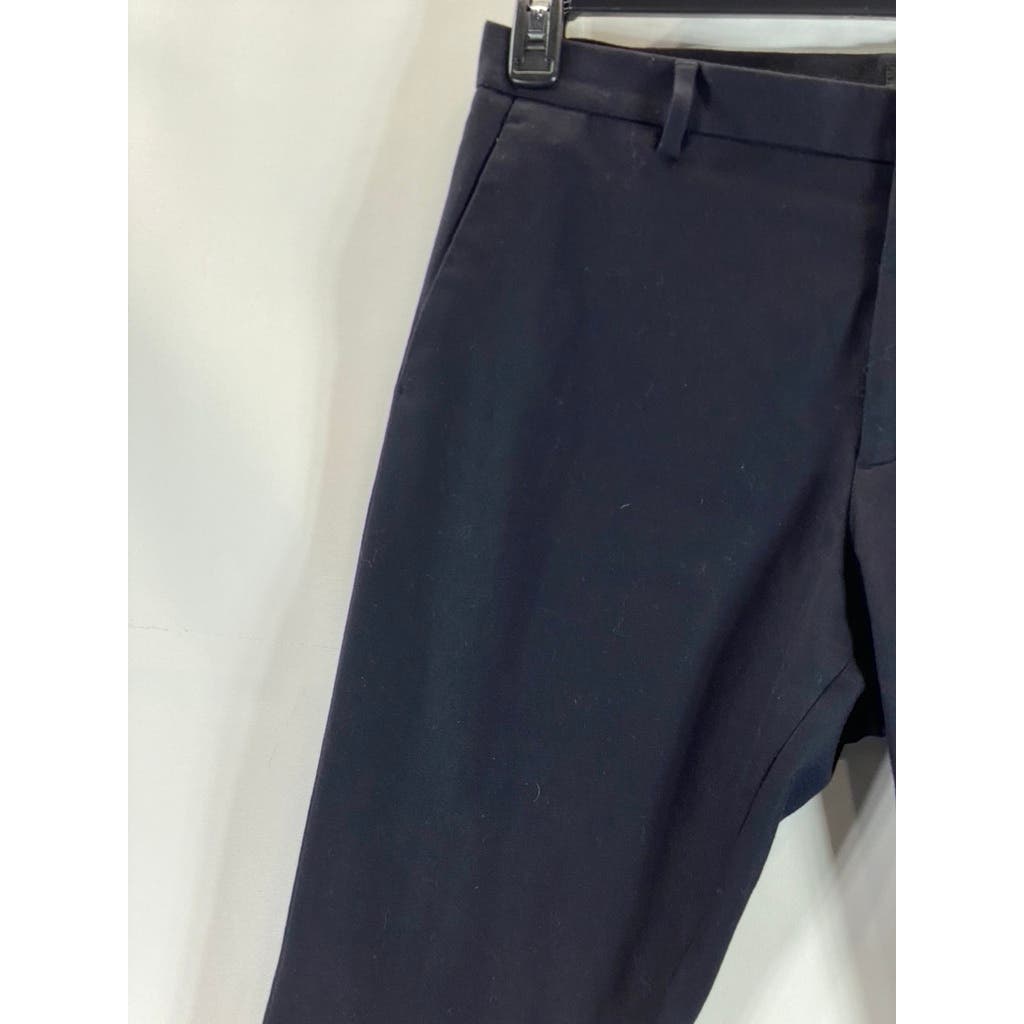 COS Men's Navy Wool-Blend Flat Front Dress Pants SZ 34R