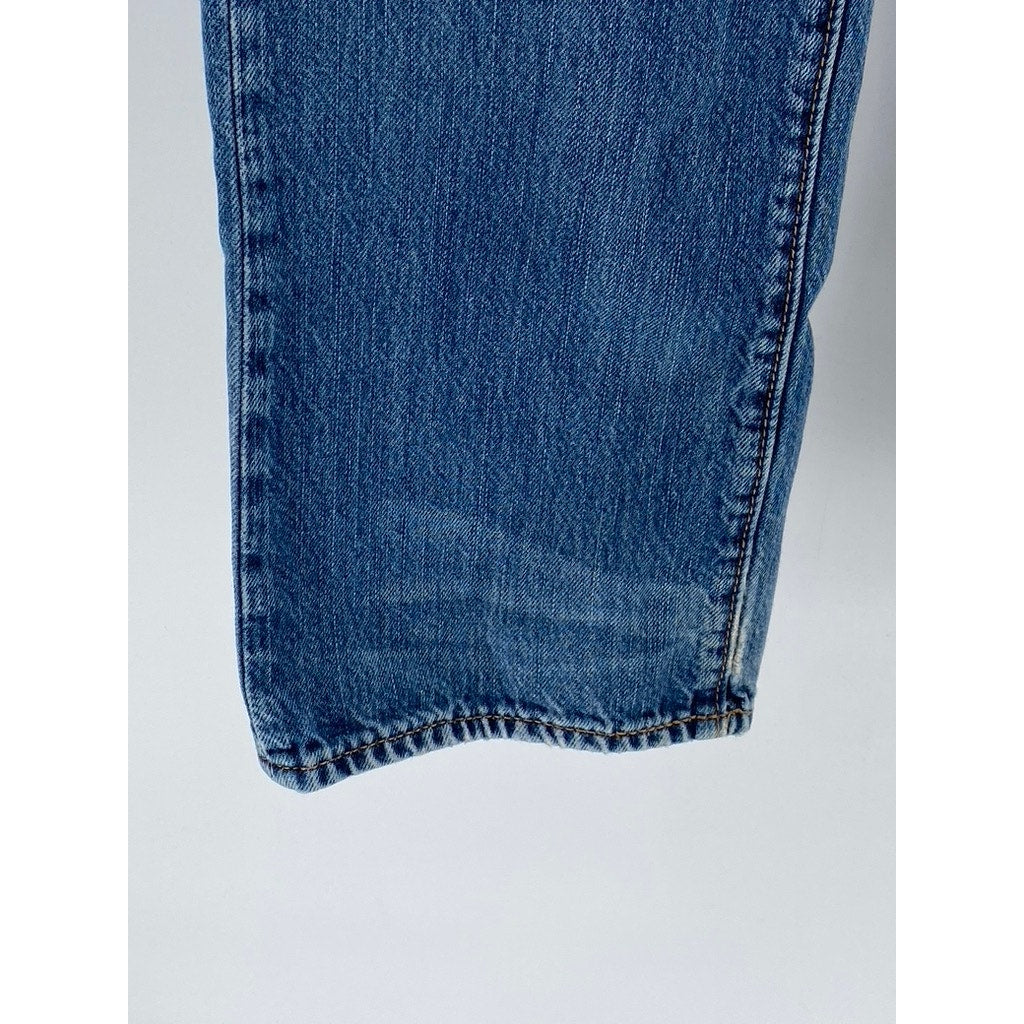 OLD NAVY Men's Light Blue Wash Distressed Slim-Fit Five Pocket Jeans SZ 33X32