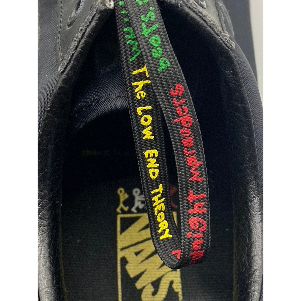VANS Men’s Black A Tribe Called Quest Logo Lace-Up Sneakers SZ 13