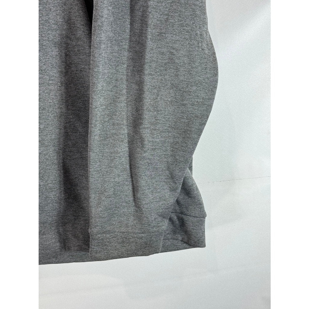 NIKE Men's Gray Dri-Fit Training Therma Large Logo Pullover Hoodie SZ 2XL