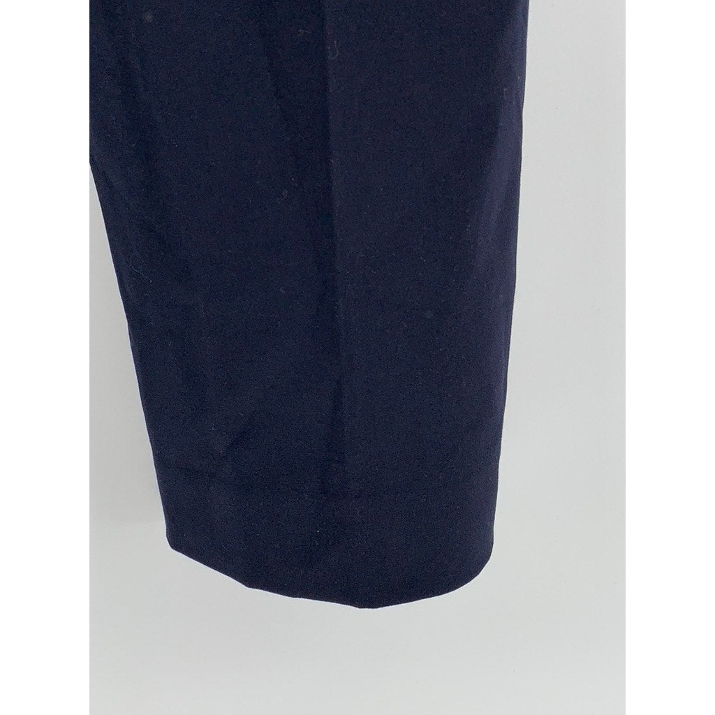 BAR III Women's Navy Gold-Tone Button Pants SZ 16