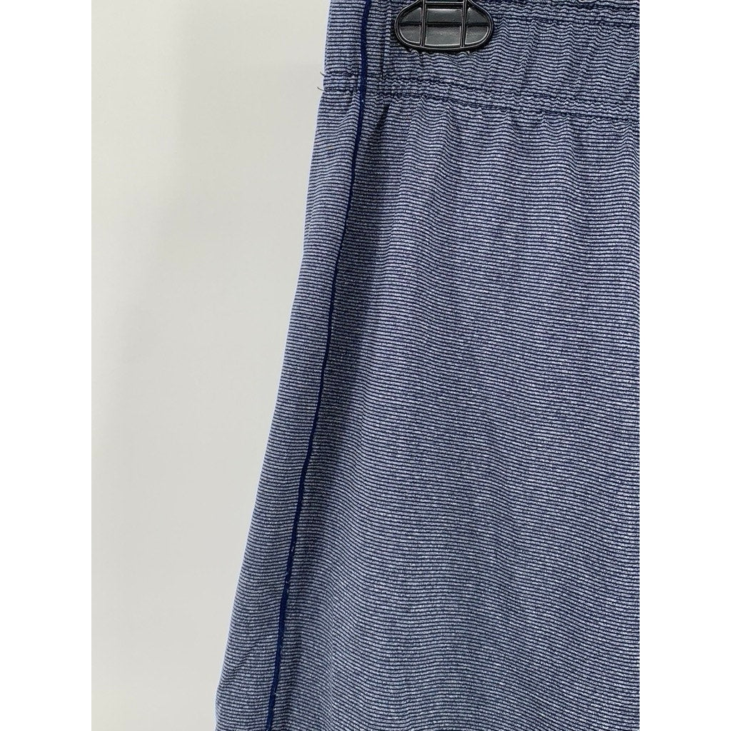 90 DEGREE Men's Navy Elastic Waistband Sports Exercise Shorts SZ L