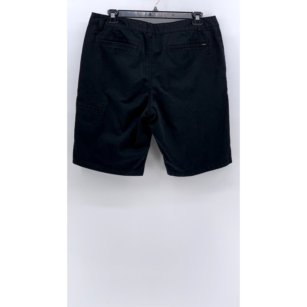 O'NEILL Men's Black Relaxed-Fit Casual Chino Shorts SZ 36