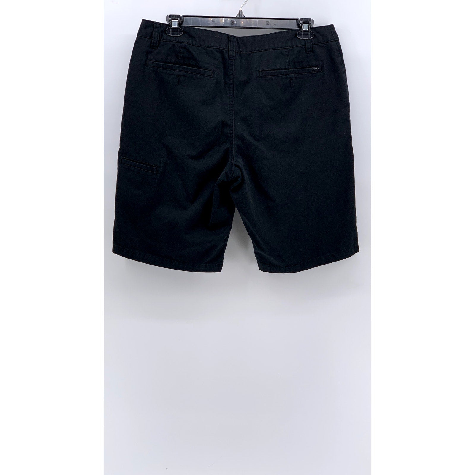 O'NEILL Men's Black Relaxed-Fit Casual Chino Shorts SZ 36