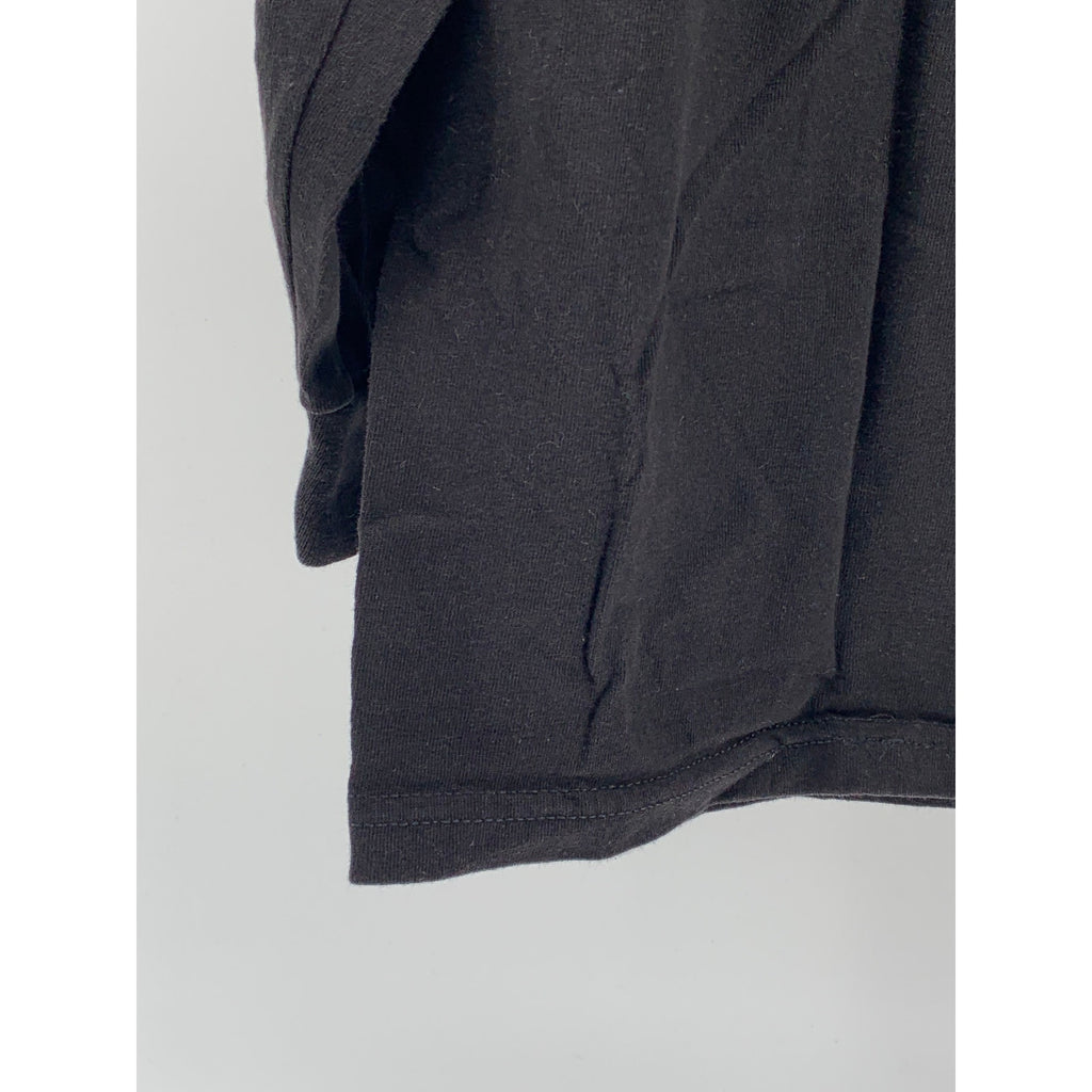 ALSTYLE Men's Black-Green Film Crew Logo Long Sleeve Classic T-Shirt SZ L