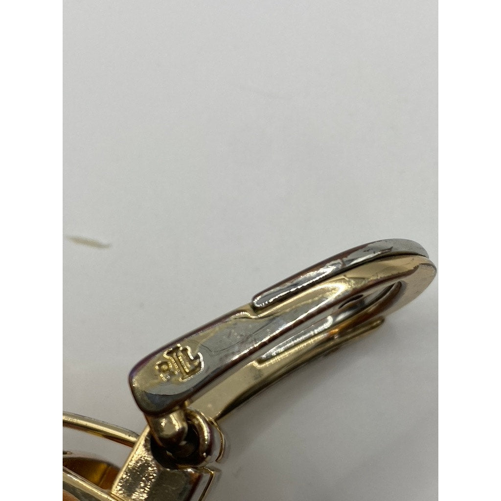 LAUREN RALPH LAUREN Women’s Black-Brown Animal Print Reversible Belt SZ OS