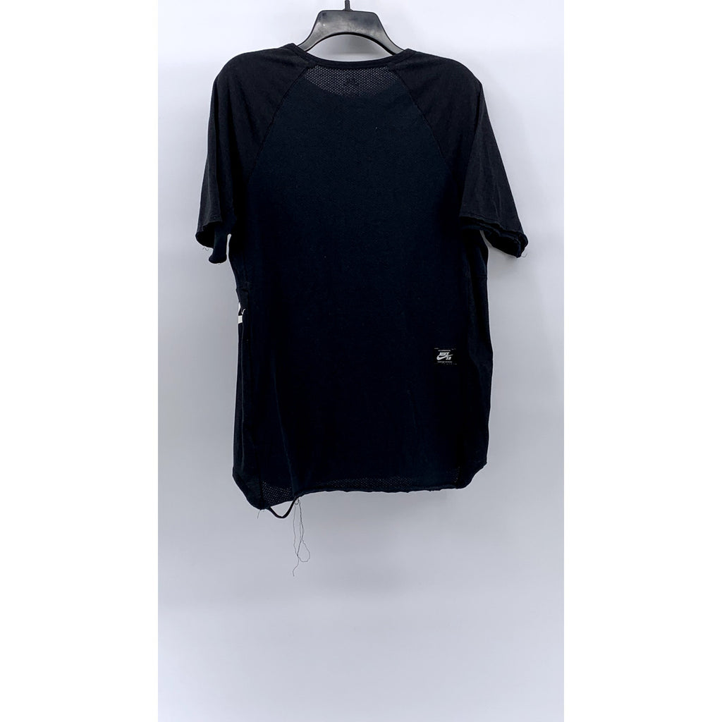 NIKE SB Men's Black Crewneck Dri-Fit Short Sleeve Active T-Shirt SZ M
