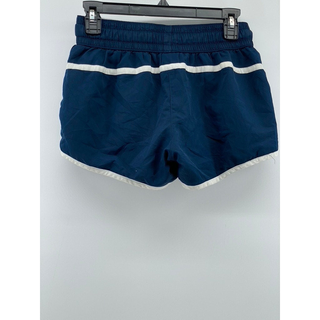 CHAMPION C9 Women's Navy Blue-White Drawstring Active Shorts SZ S