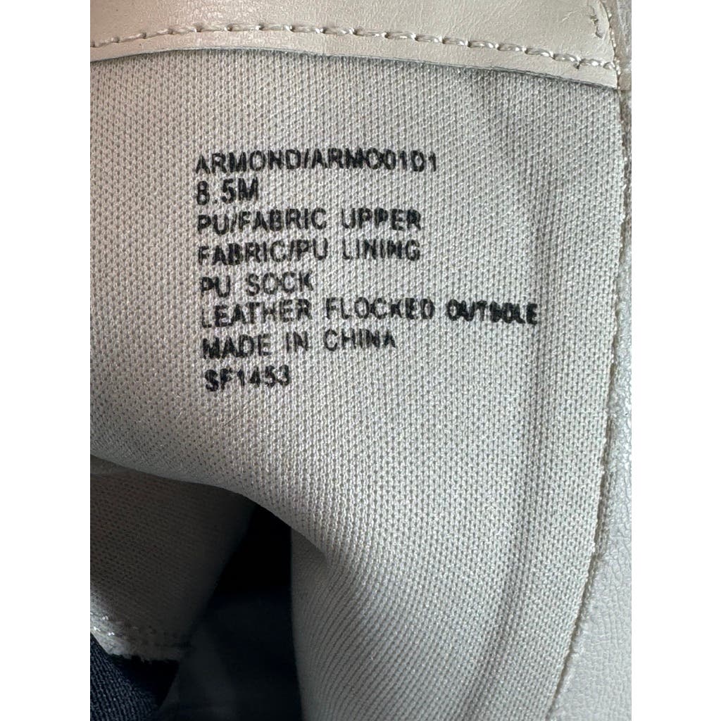 STEVEN NEW YORK Women's Bone Faux Leather Armond Side-Zip Chelsea Boots SZ 8.5