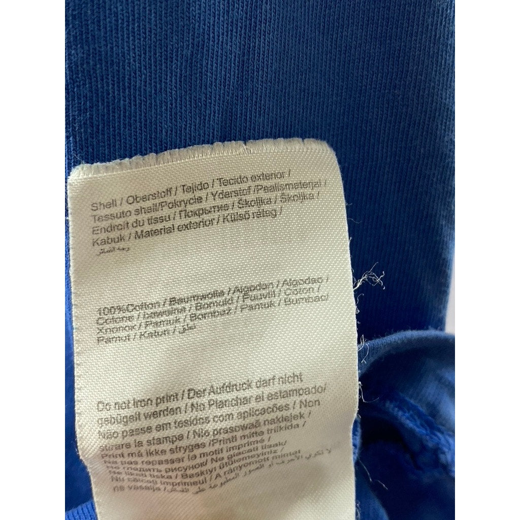 JACK JONES Men's Dark Blue "Yesterday Today Tomorrow" Logo Crewneck T-Shirt SZ L