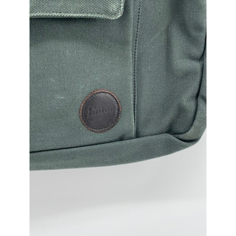ENTER Classic Collection Green Canvas Messenger Bag