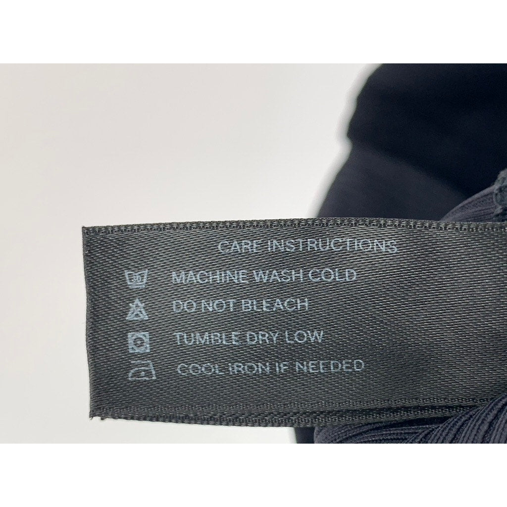 PEPPER Women's Black Ribbed Pull-ON Bike Shorts SZ S