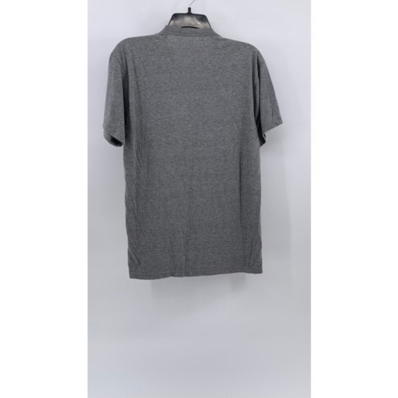 UNBRANDED Men’s Gray Logo Short Sleeve T-Shirt SZ M