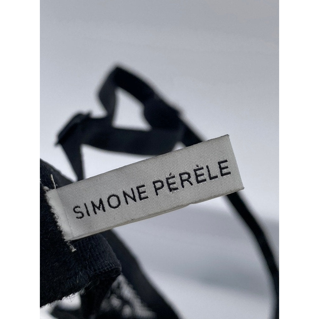 SIMONE PERELE Women's Black Lace Underwire Spaghetti Strap Bra SZ S