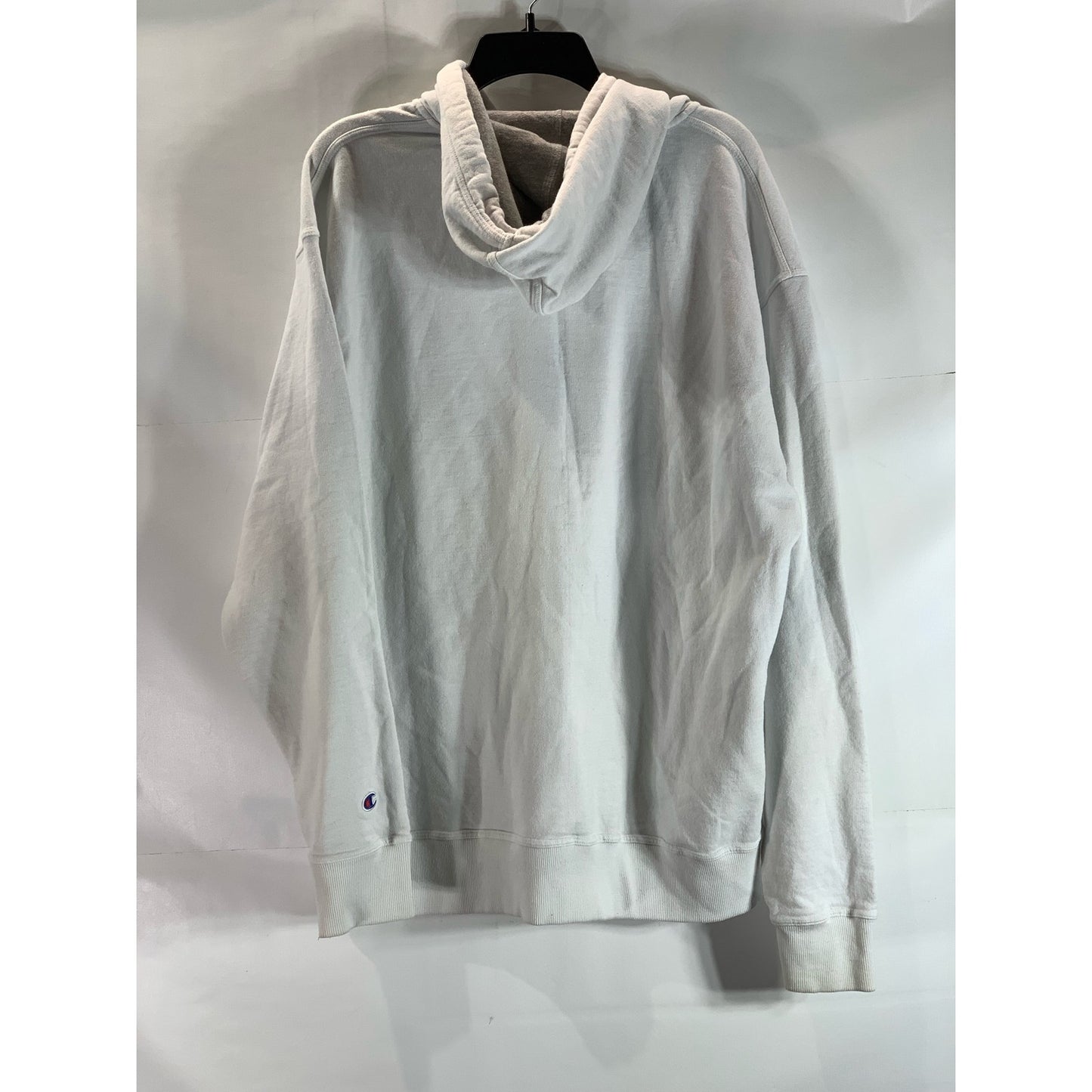CHAMPION Authentic Athleticwear Men's White Hooded C-Logo Full-Zip Sweater SZ XL