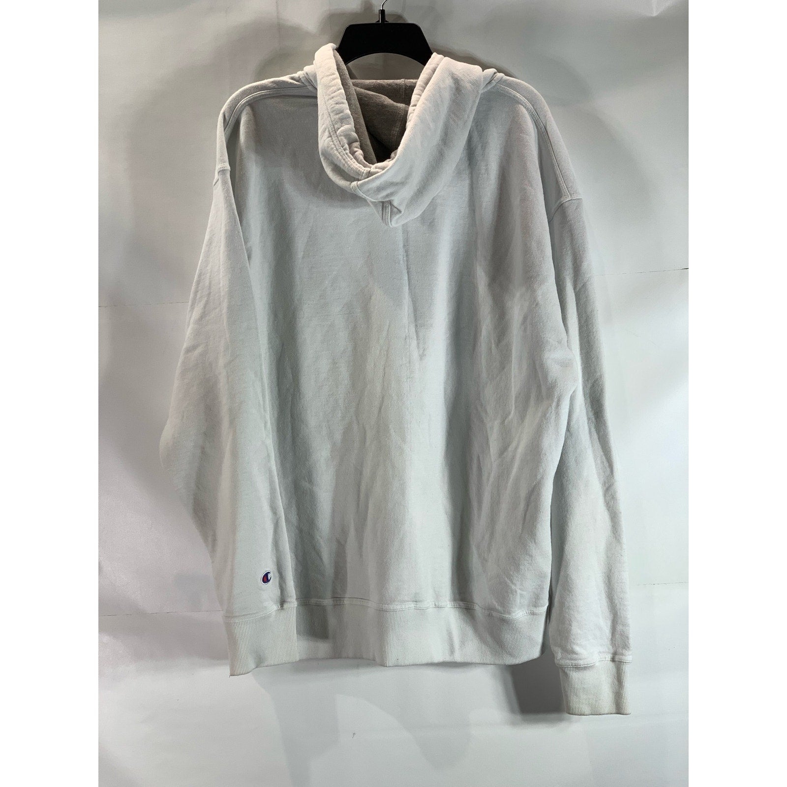 CHAMPION Authentic Athleticwear Men's White Hooded C-Logo Full-Zip Sweater SZ XL