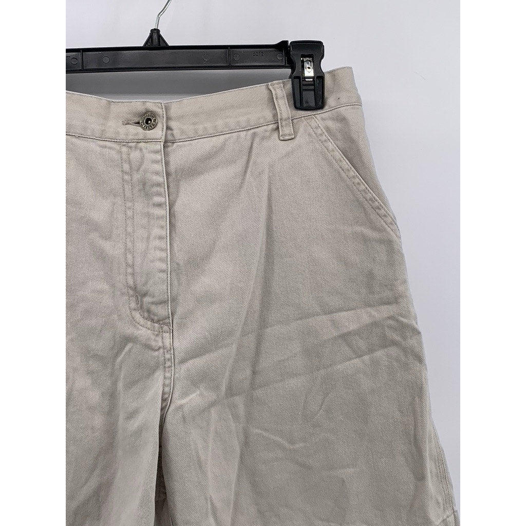 CHRISTOPHER & BANKS Women's Beige Chino Shorts SZ 10