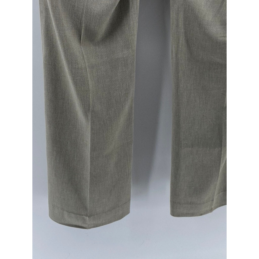 ANNE KLEIN Women's Vintage Beige Straight-Leg Regular-Fit Suit Pants SZ 6