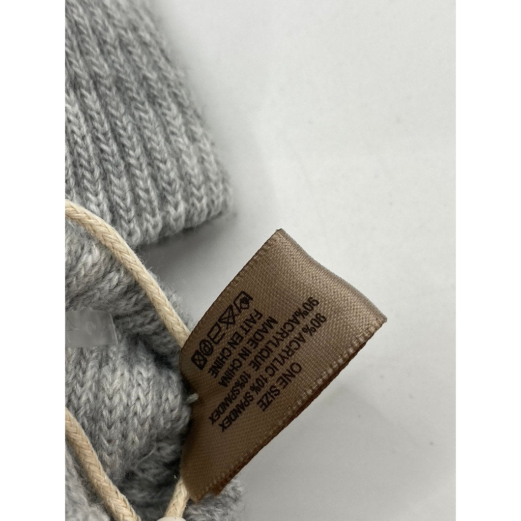 LOOK BY M Women's Heather Gray Scarf and Glove Set SZ OS