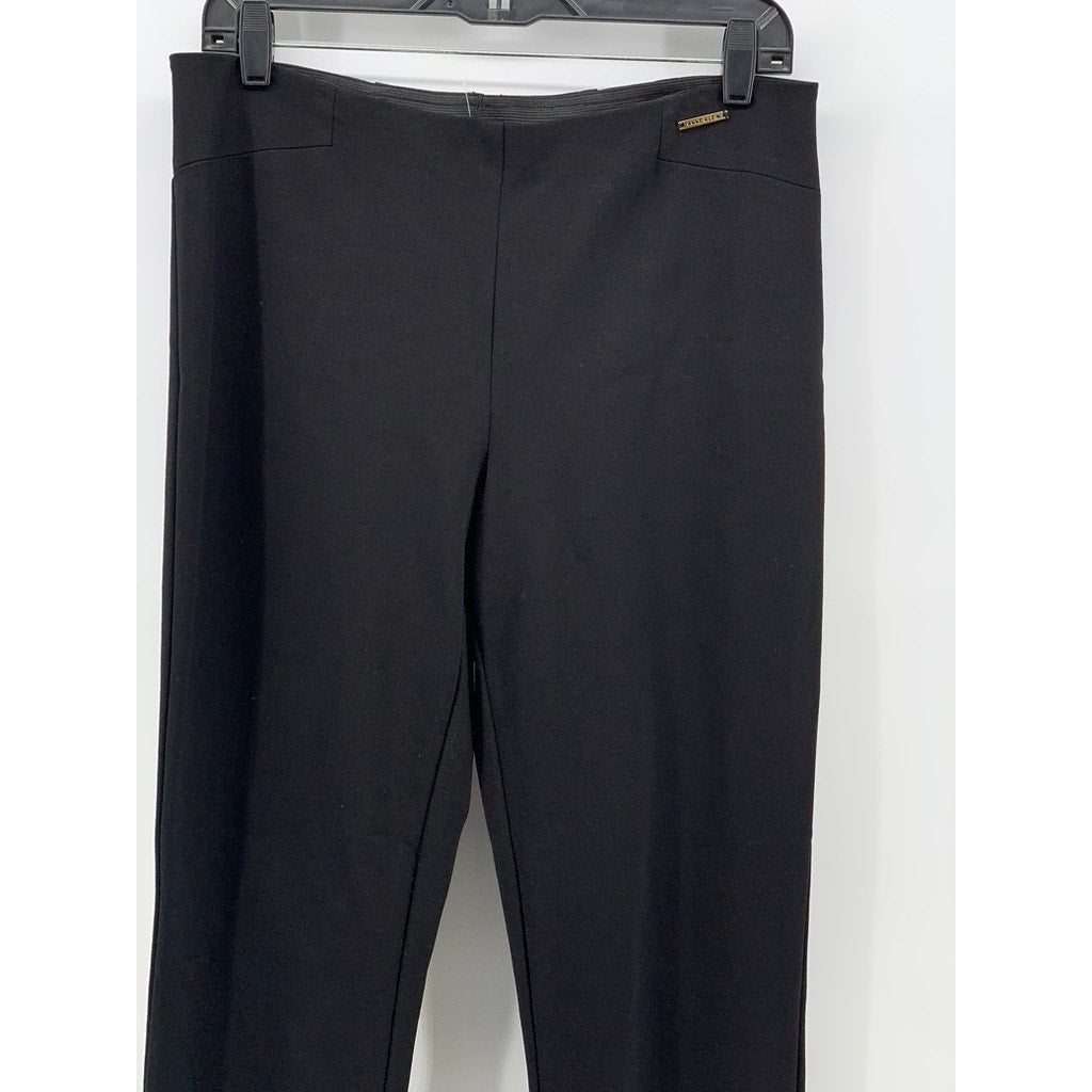 ANNE KLEIN Women's Black Solid Slim-Leg Pants SZ 6