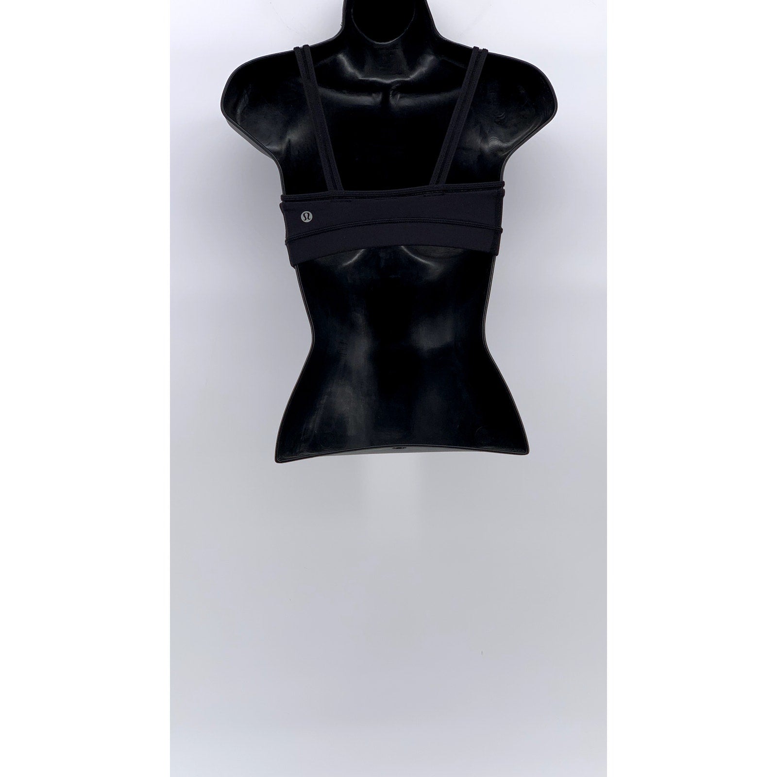 LULULEMON Women's Black Mesh Strap Scoop-Neck Pullover Sports Bra SZ XS