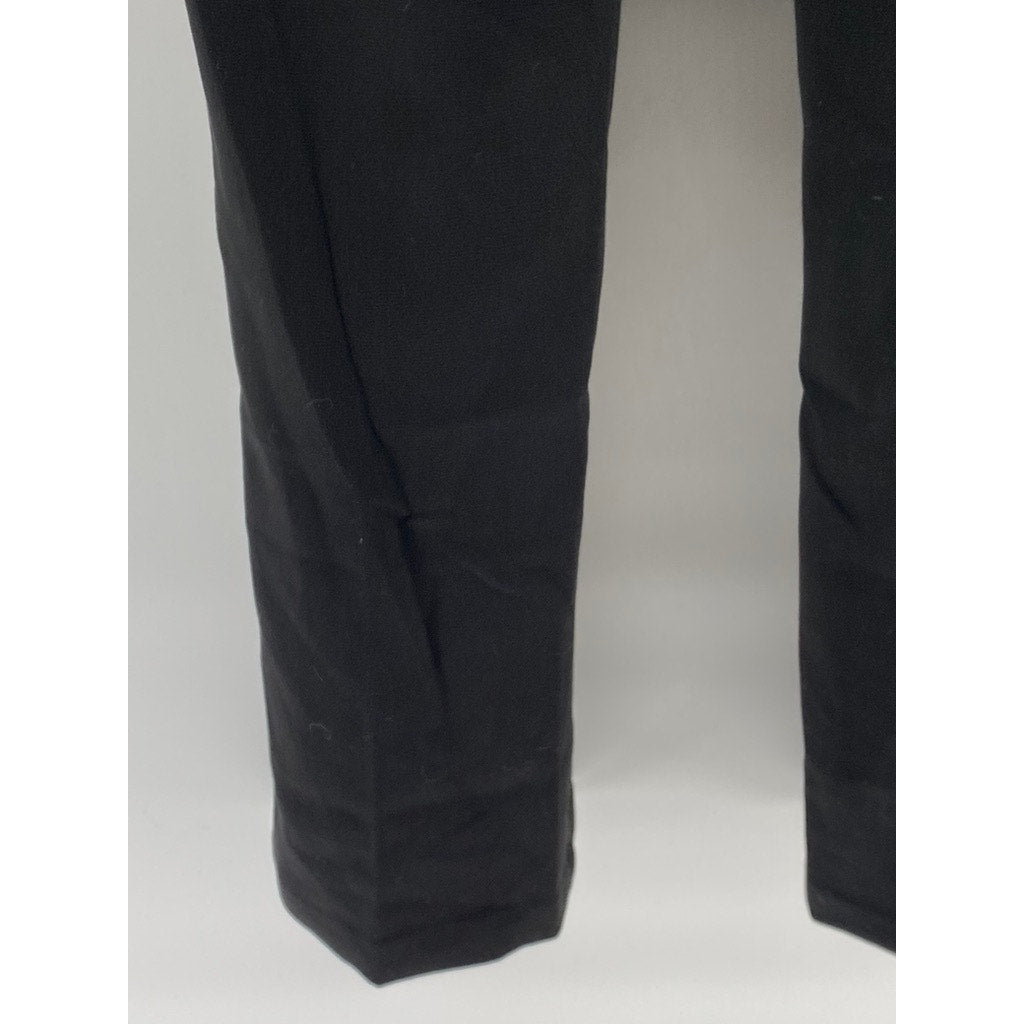 GAP Women's Black-Gold Mid-Rise Baby Boot Sailor Regular-Fit Pant SZ 14