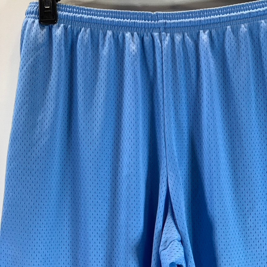 CHAMPION Authentic Men's Blue Elastic Waist Perforated Pull-On Shorts SZ XL