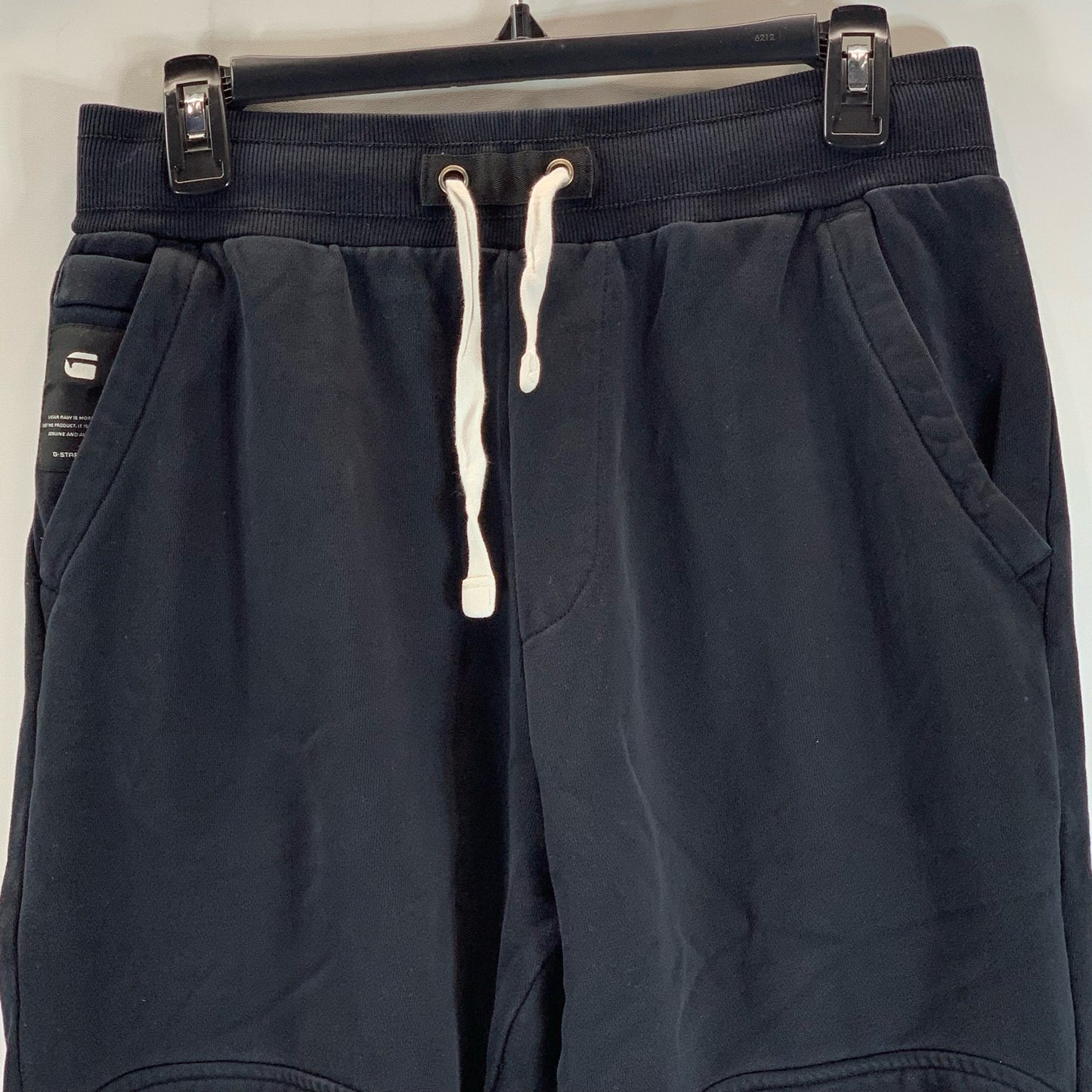 G-STAR RAW Men's Black Regular-Fit Drawstring Jogger Pants SZ S