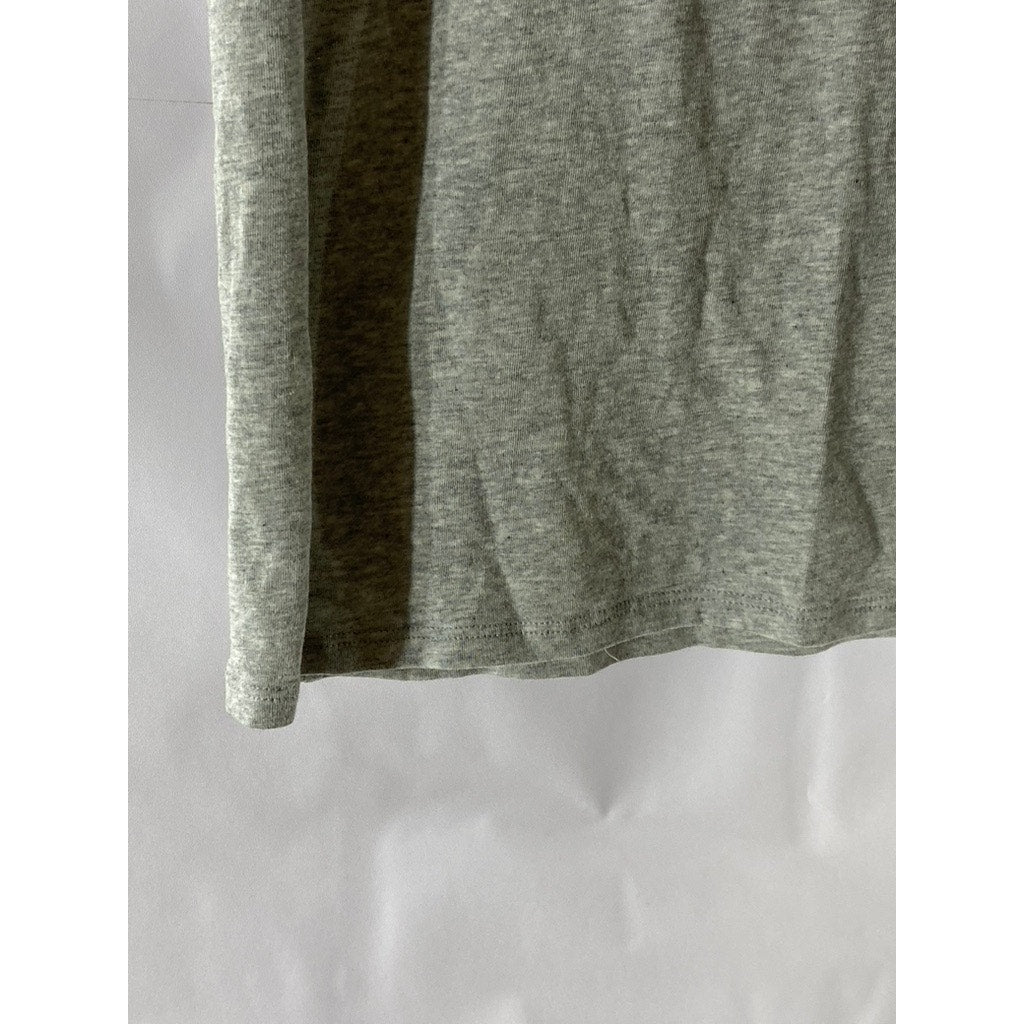 JOCKEY Men’s Gray Solid Cotton Stretch V-Neck Short Sleeve T-Short SZ M