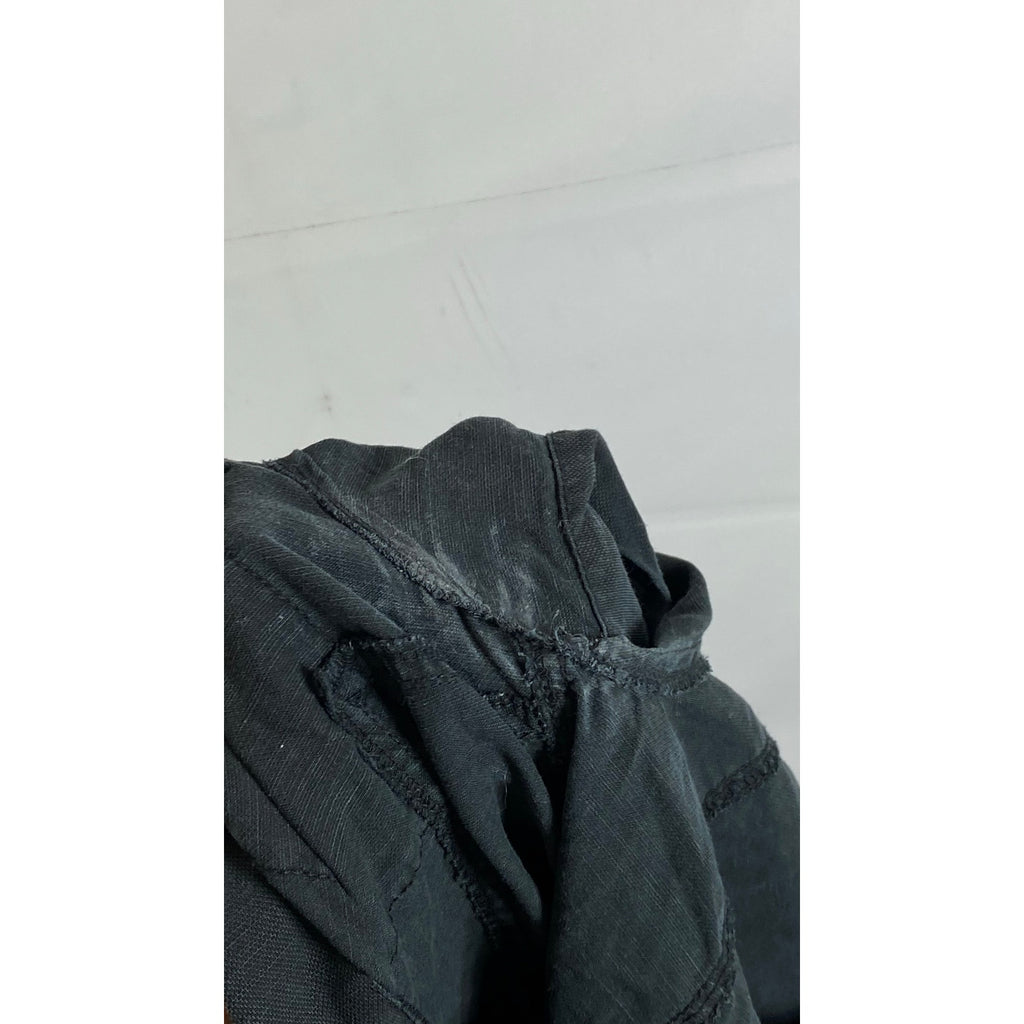 STOCKHOLM ATELIER Women's Black Short Sleeve Utility Tie-Waist Mini Dress SZ 2