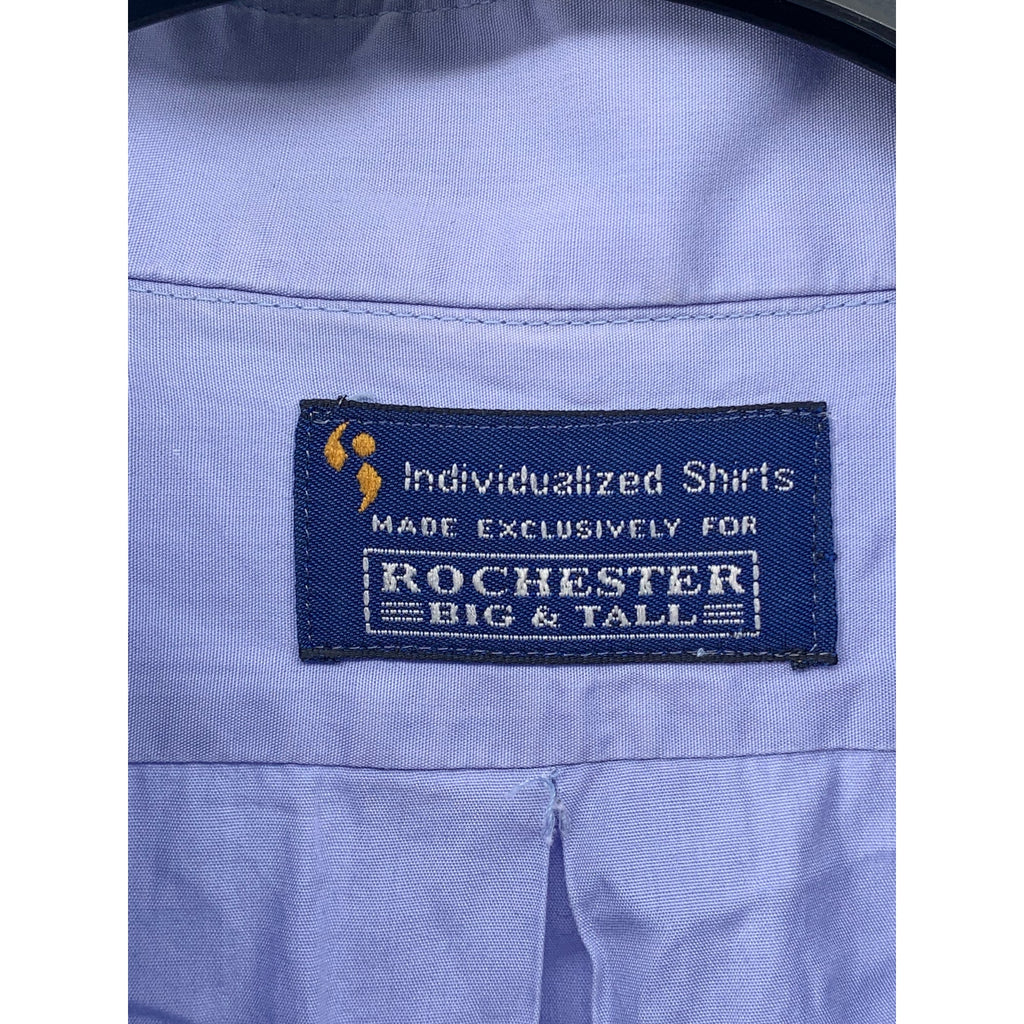 ROCHESTER Men's Big & Tall Blue Button-Up Long Sleeve Shirt SZ L