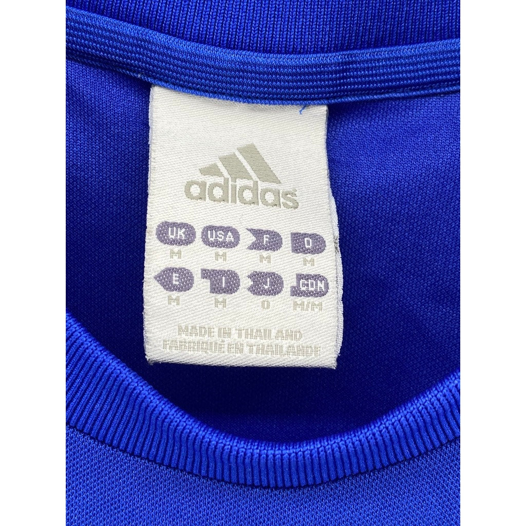 ADIDAS Women's Blue Crewneck Crossfire Short Sleeve Sportswear T-Shirt SZ M