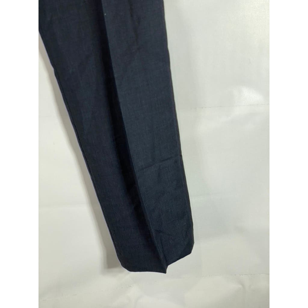 J. CREW Men's Navy Ludlow Classic-Fit Flat Front Stretch Wool Suit Pant SZ 30X32
