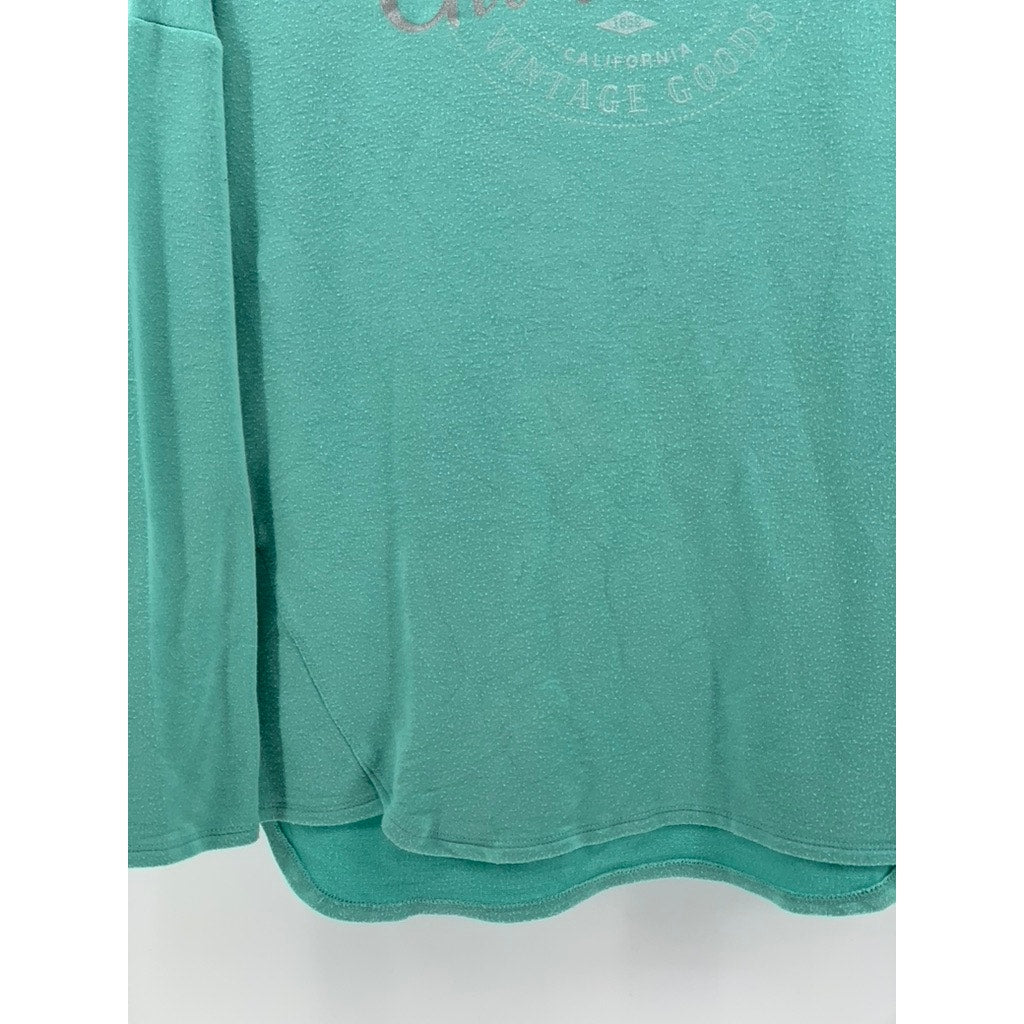 ARTISANS Women's PACIFIC CLOTHING CO. Teal Gualala Hoodie SZ M
