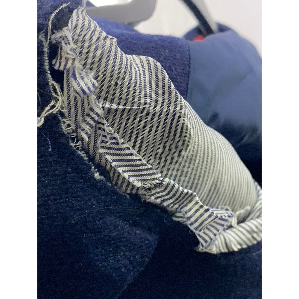 MASSIMO DUTTI Men's Navy Cashmere Two-Button Long Sleeve Collar Blazer SZ 38