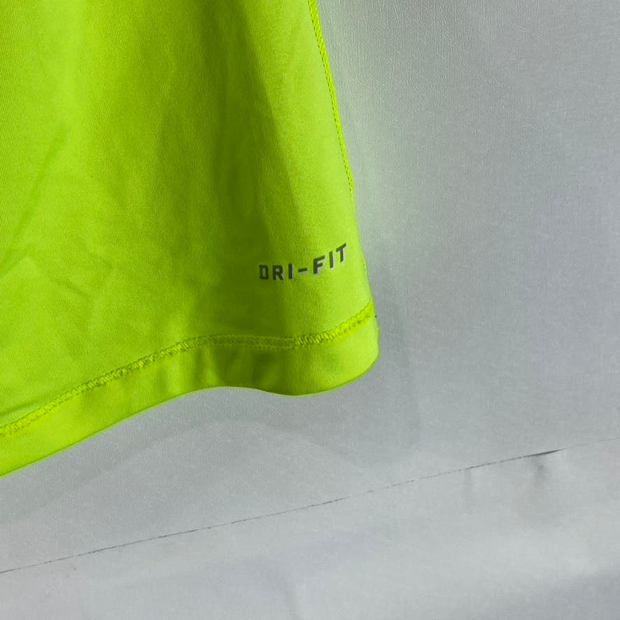 NIKE PRO Women’s Lime Green Active V-Neck Short Sleeve Top SZ M