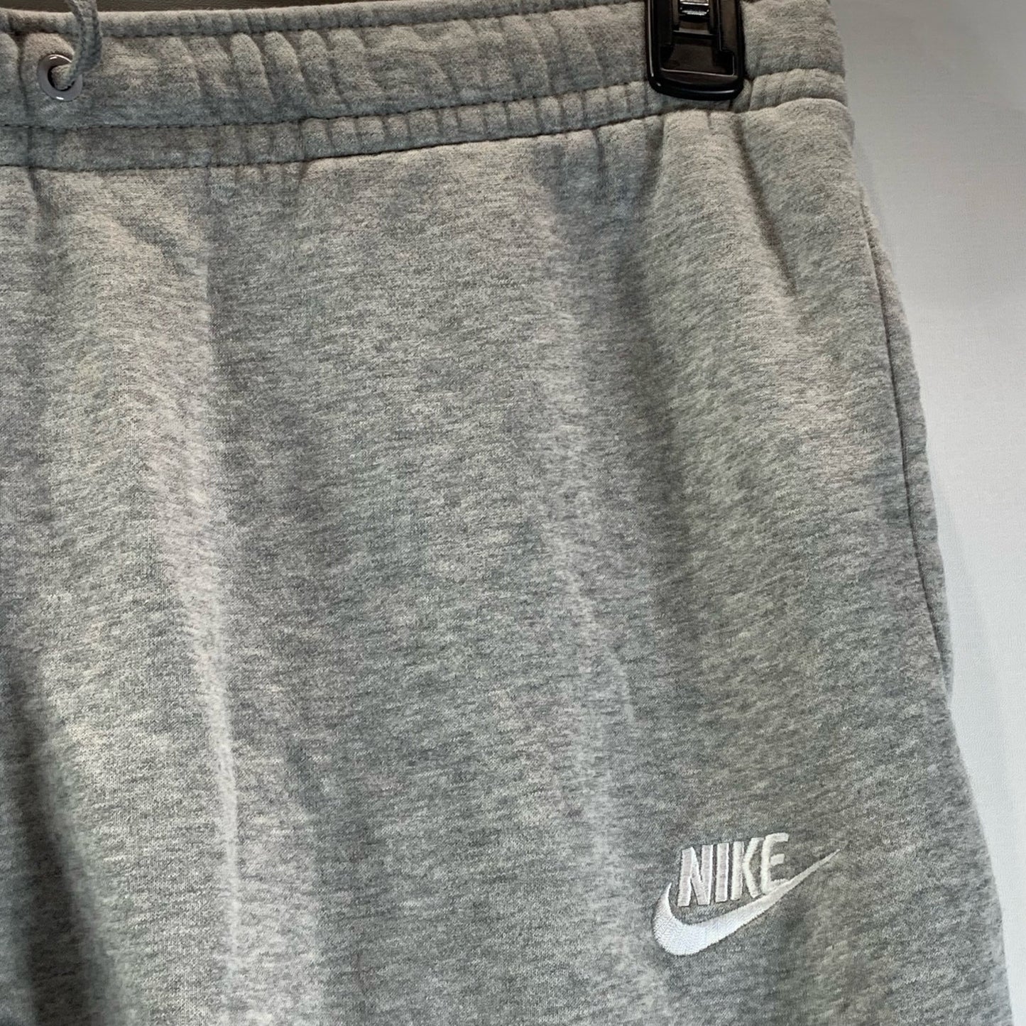 NIKE Men's Gray Club Fleece Drawstring Waist Pull-On Jogger Pants SZ L