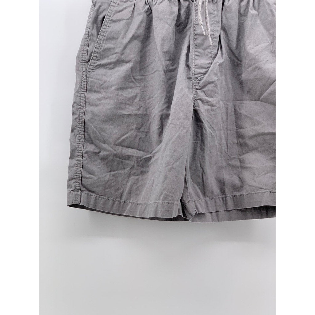 BASIC EDITIONS Women's Vintage Gray Drawstring Casual Shorts SZ M