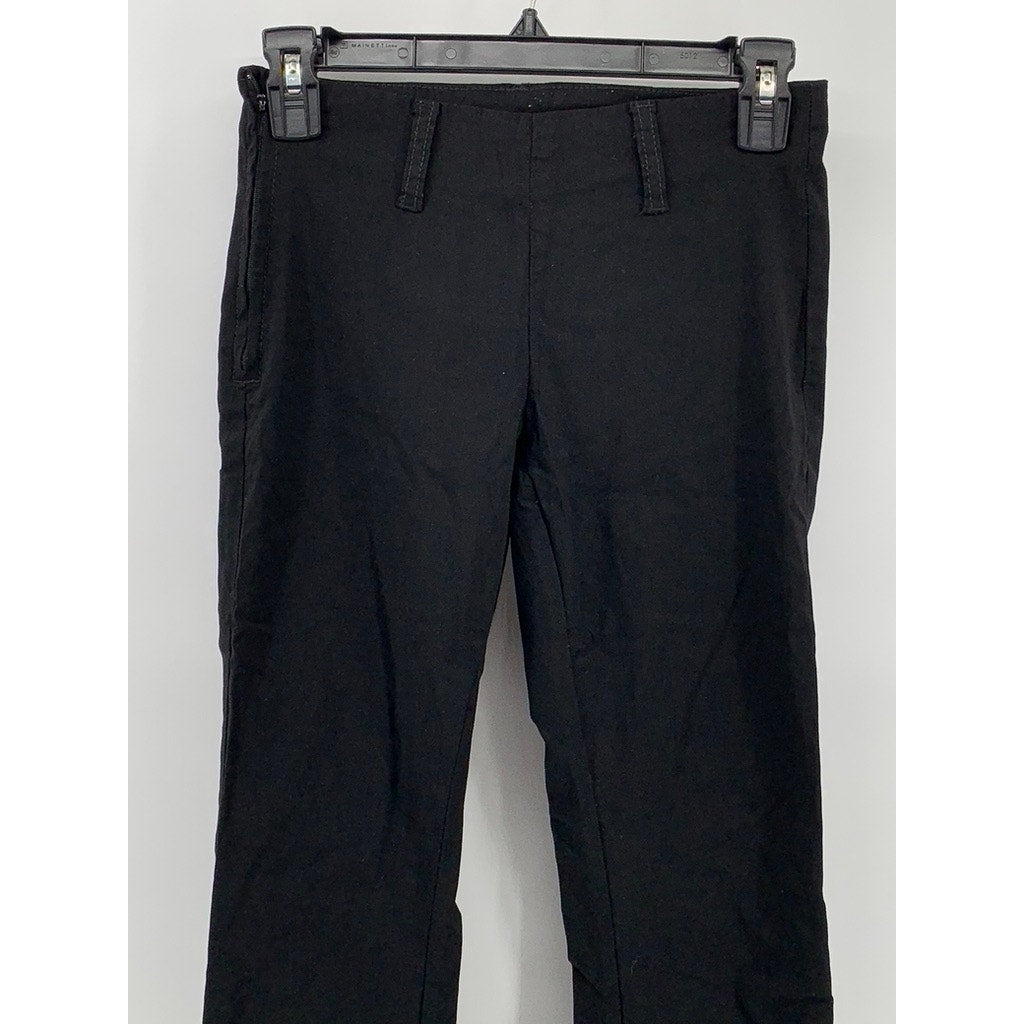 UNIF Women's Black Solid Pull-On Bootcut Casual Pants SZ 24
