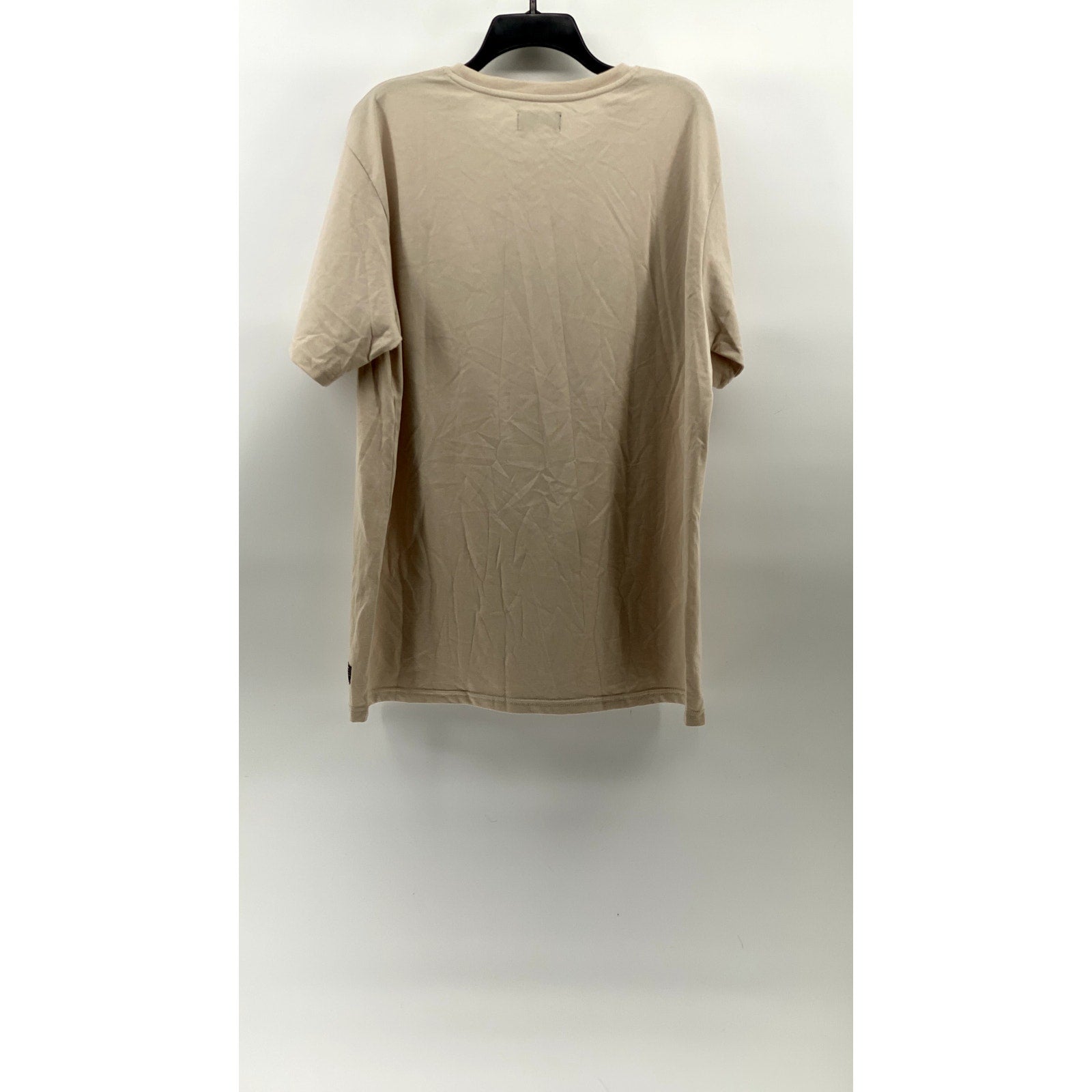 SQRTN COMPANY Unisex Beige-Green Crewneck Logo Short Sleeve T-Shirt SZ XL