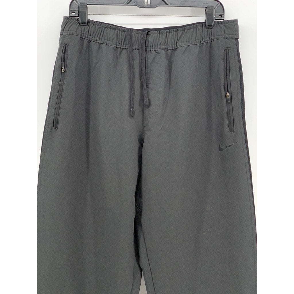 NIKE Men's Black Solid Training Active Pants SZ L