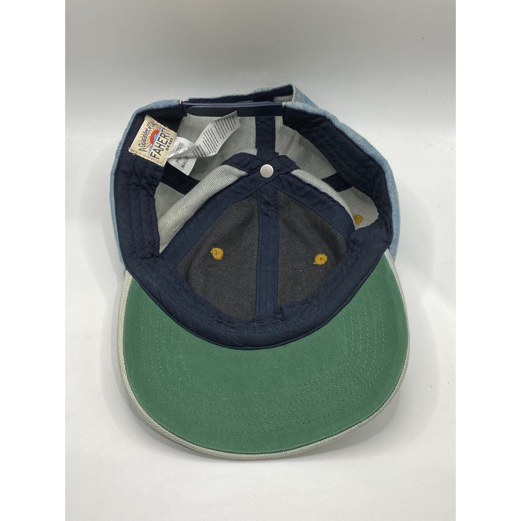 FAHERTY BRAND Men's Light Blue Denim Mountain Patch Baseball Hat SZ OS