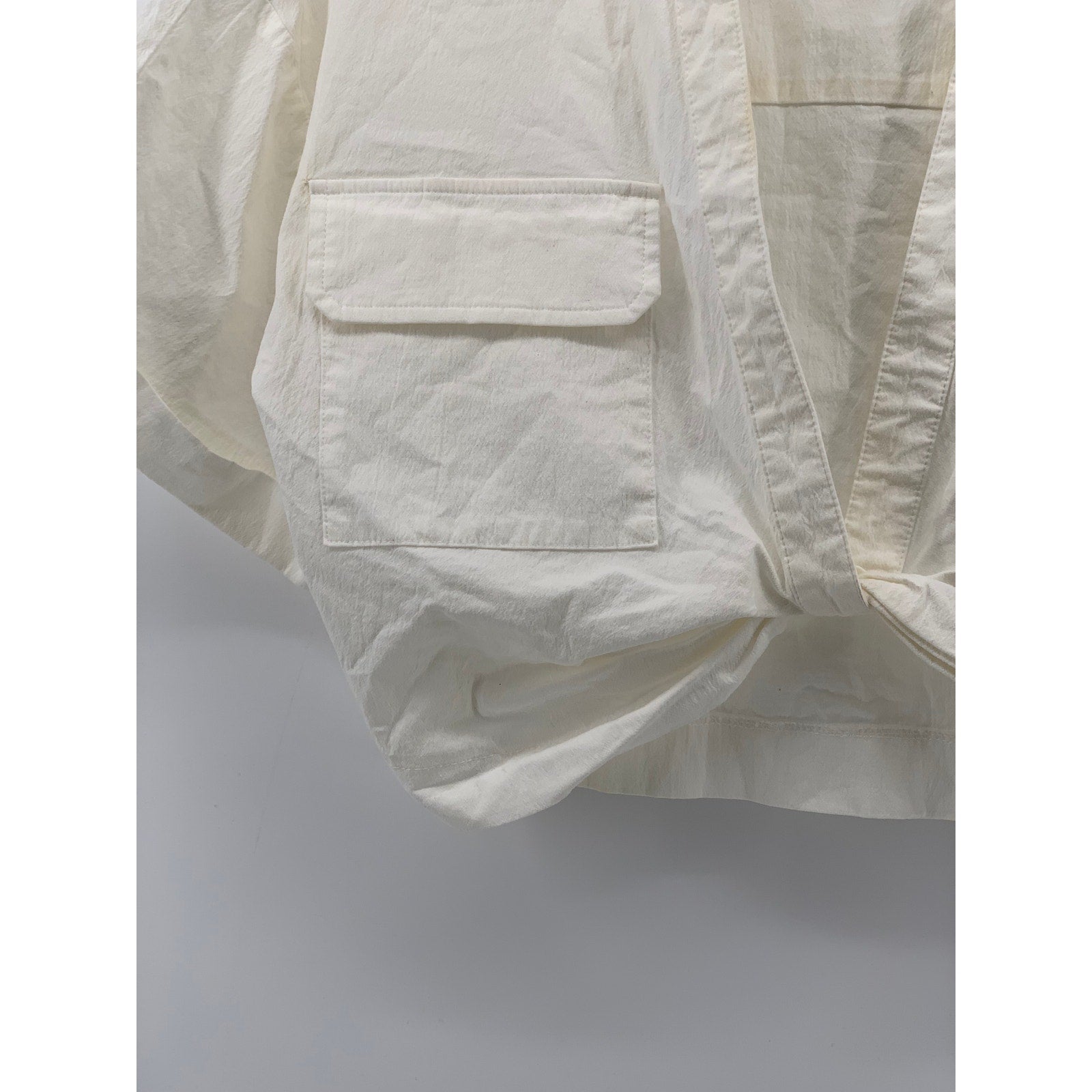 ZARA Women's White Solid Twist-Front Split-Neck Short Sleeve Crop Top SZ XS