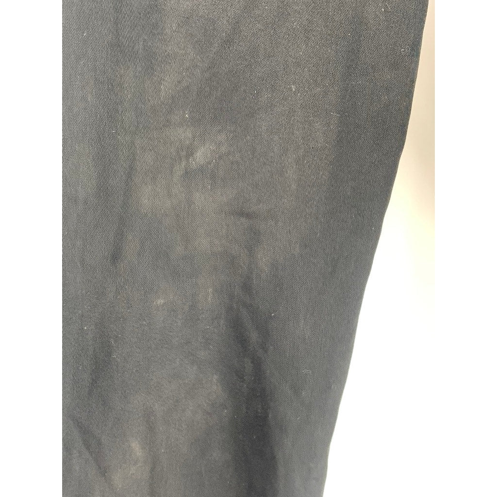 BANANA REPUBLIC Men's Black Solid Modern-Fit Wool Straight-Leg Pants SZ 33X32