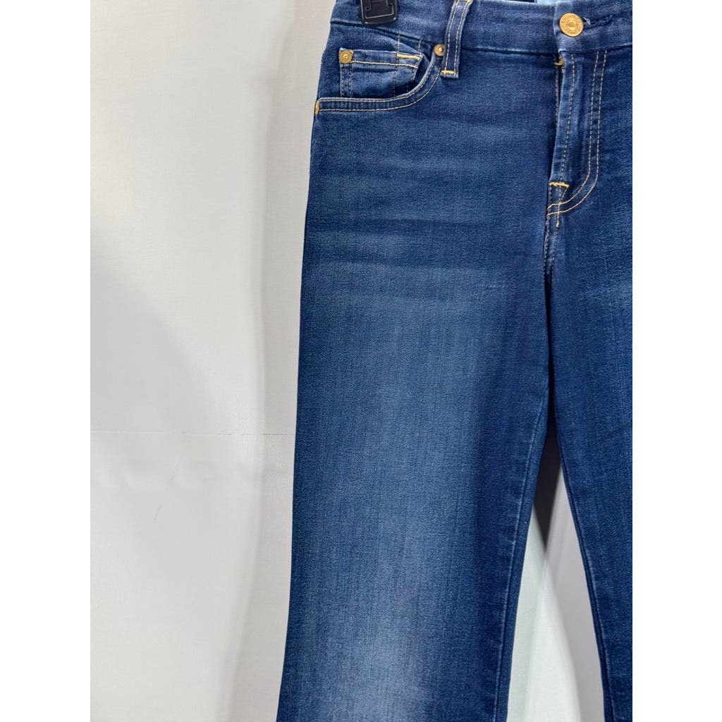 7 FOR ALL MANKIND Women's Dark Kimmie Mid-Rise Bootcut Denim Jeans SZ 25