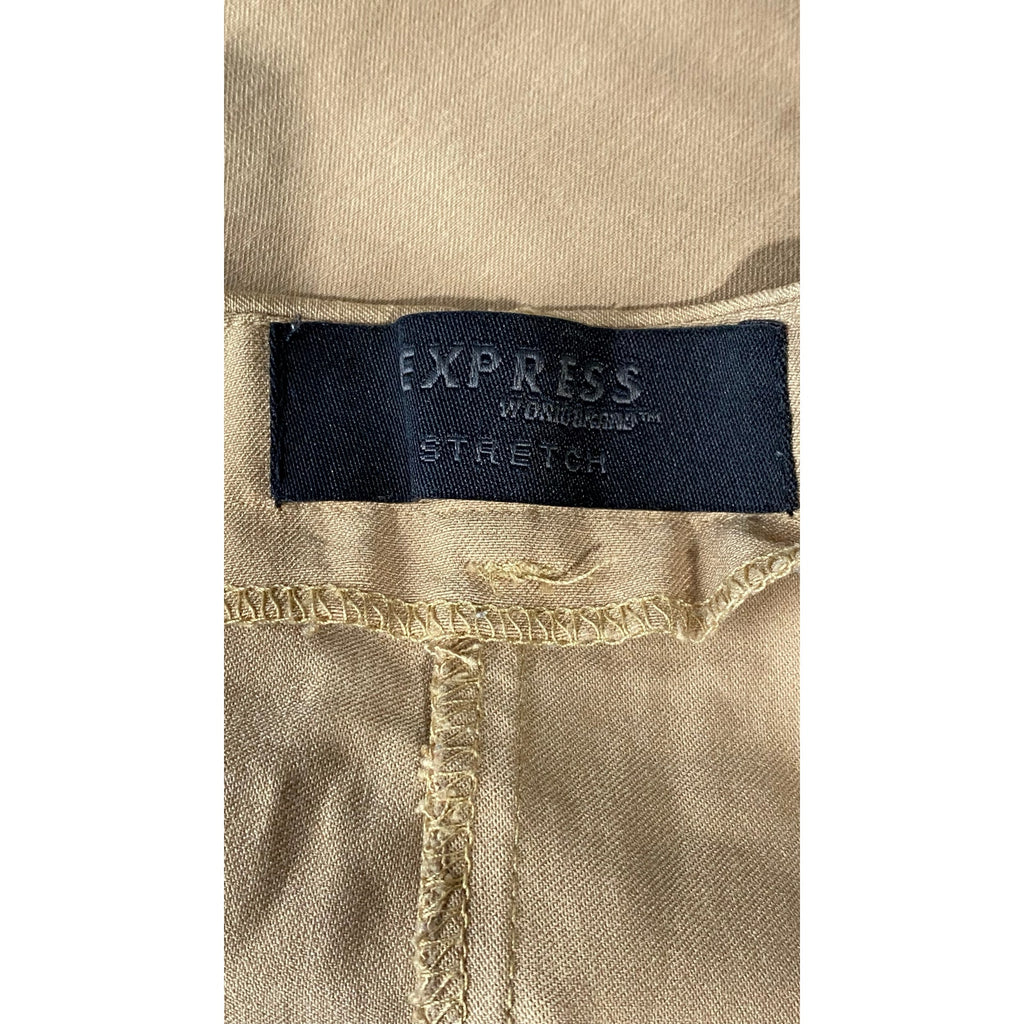 EXPRESS Women's Brown Solid Stretch Mini Skirt SZ 9/10