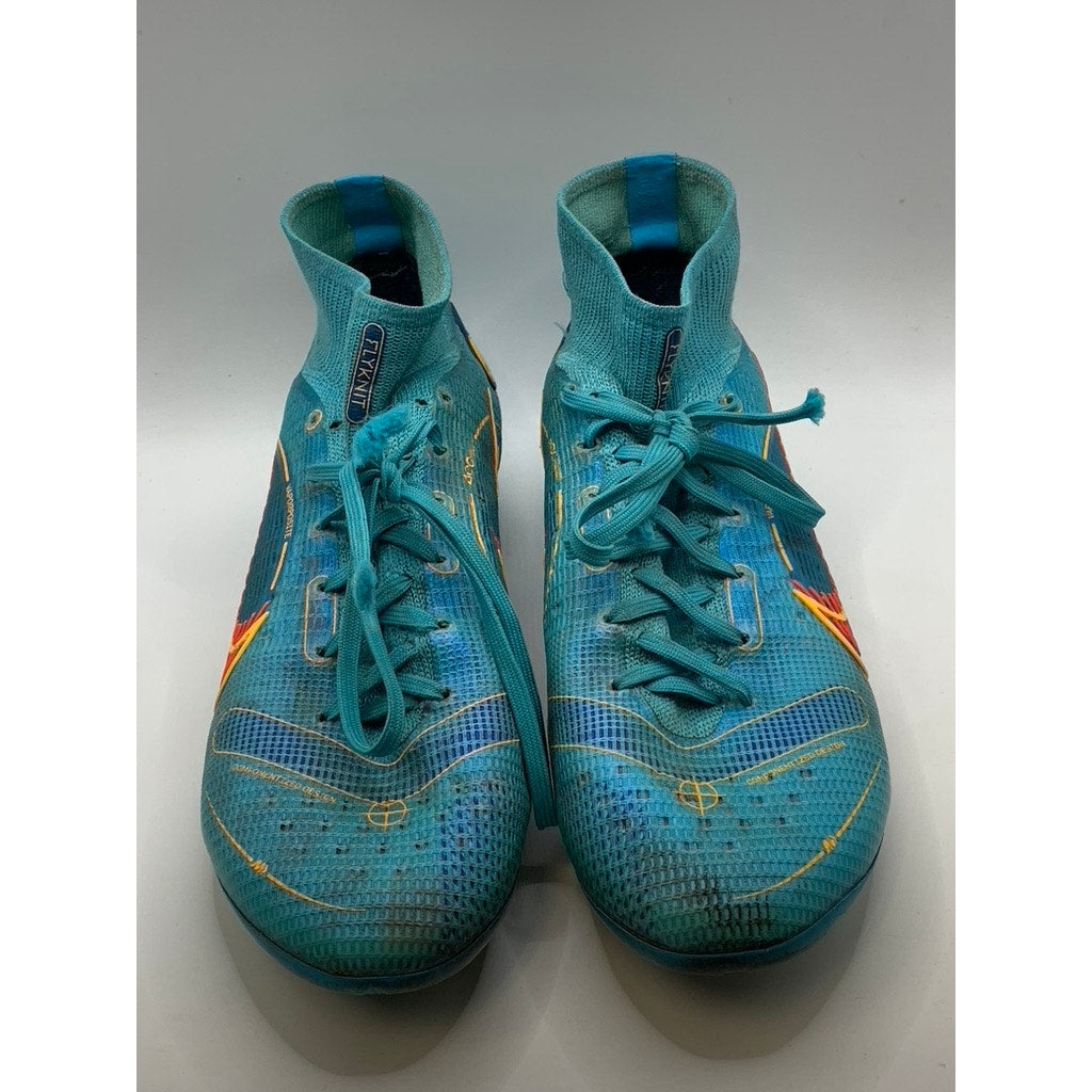 NIKE Women's Teal Blue Murcurial Fit360 FlyKnit Soccer Cleats SZ 7.5