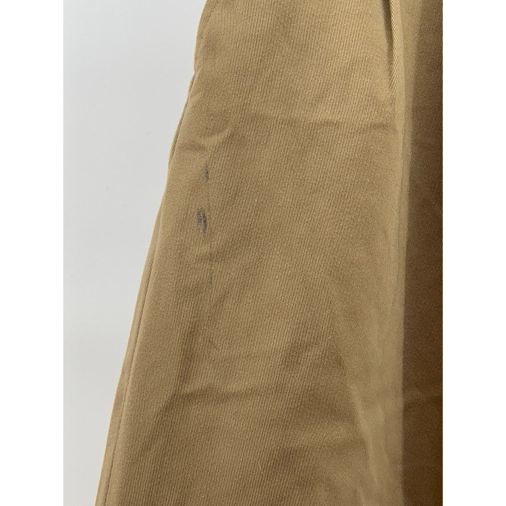 GU Men's Tan Wide-Leg Pleated Baggy Fit Pants SZ M