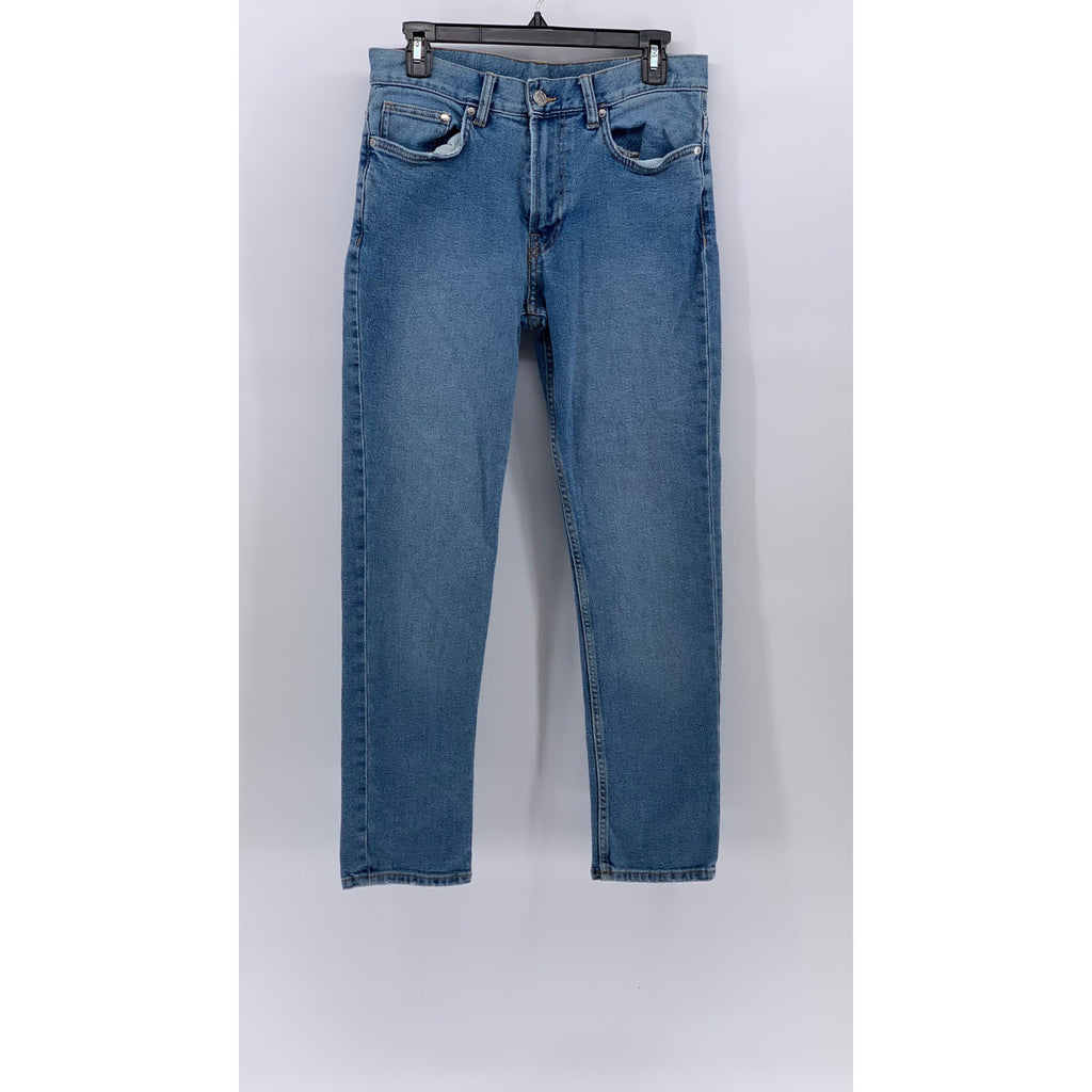 & DENIM Men's Light Blue Wash Slim Five-Pocket Jeans SZ 30X30