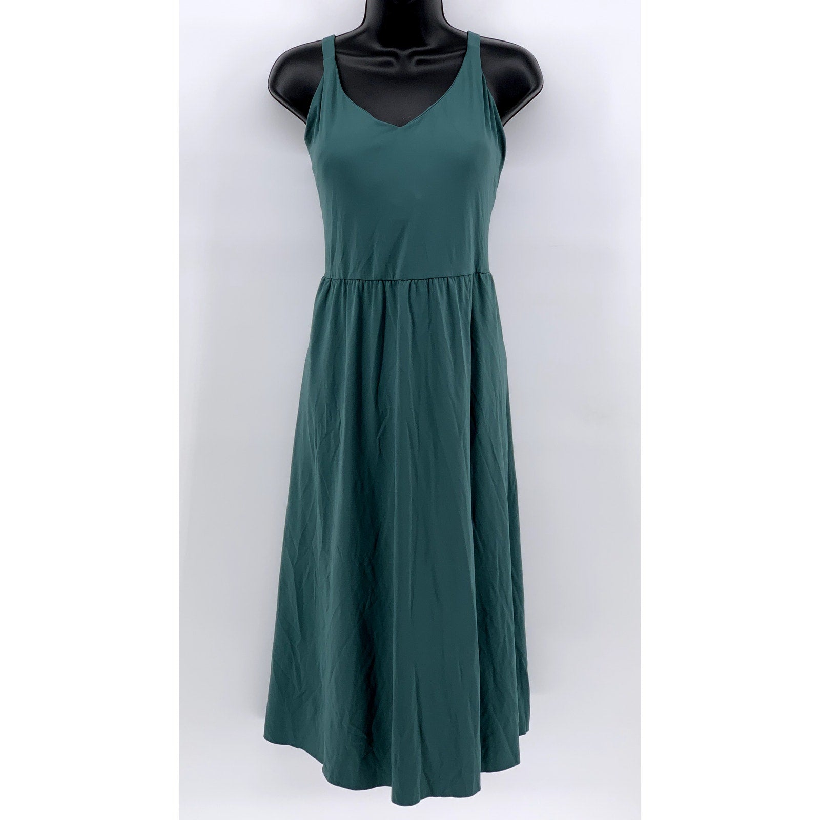 UNBRANDED Women's Plus Green Racerback Maxi Dress SZ 1X